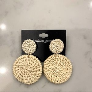 Boho Rattan Earrings